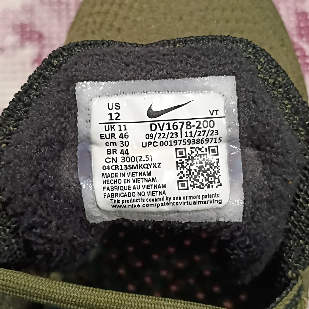 Nike Vapormax Flyknit Olive Black Men's Shoes - Picture 6 of 6